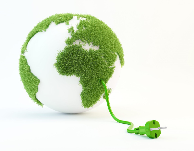 Clean energy concept illustration