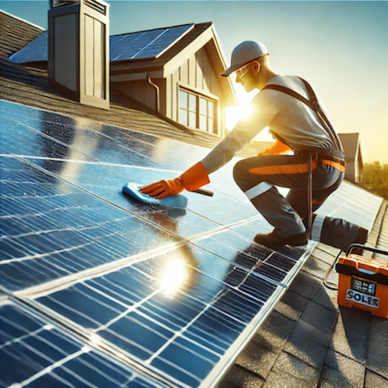 Cleaning solar panels