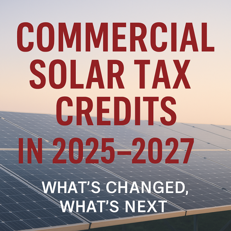 Commercial solar Tax Credit 2027